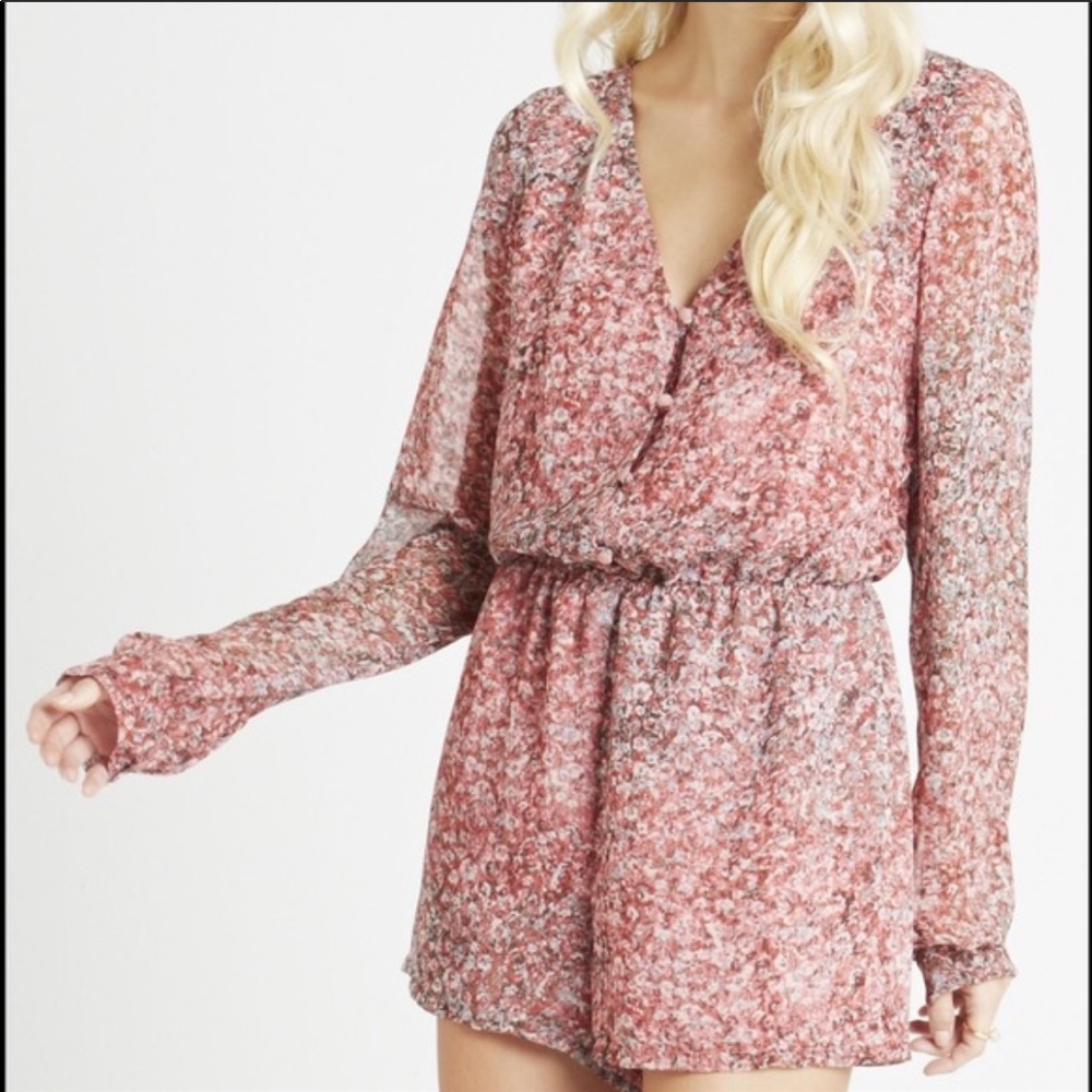 BCBG Floral Romper XXS